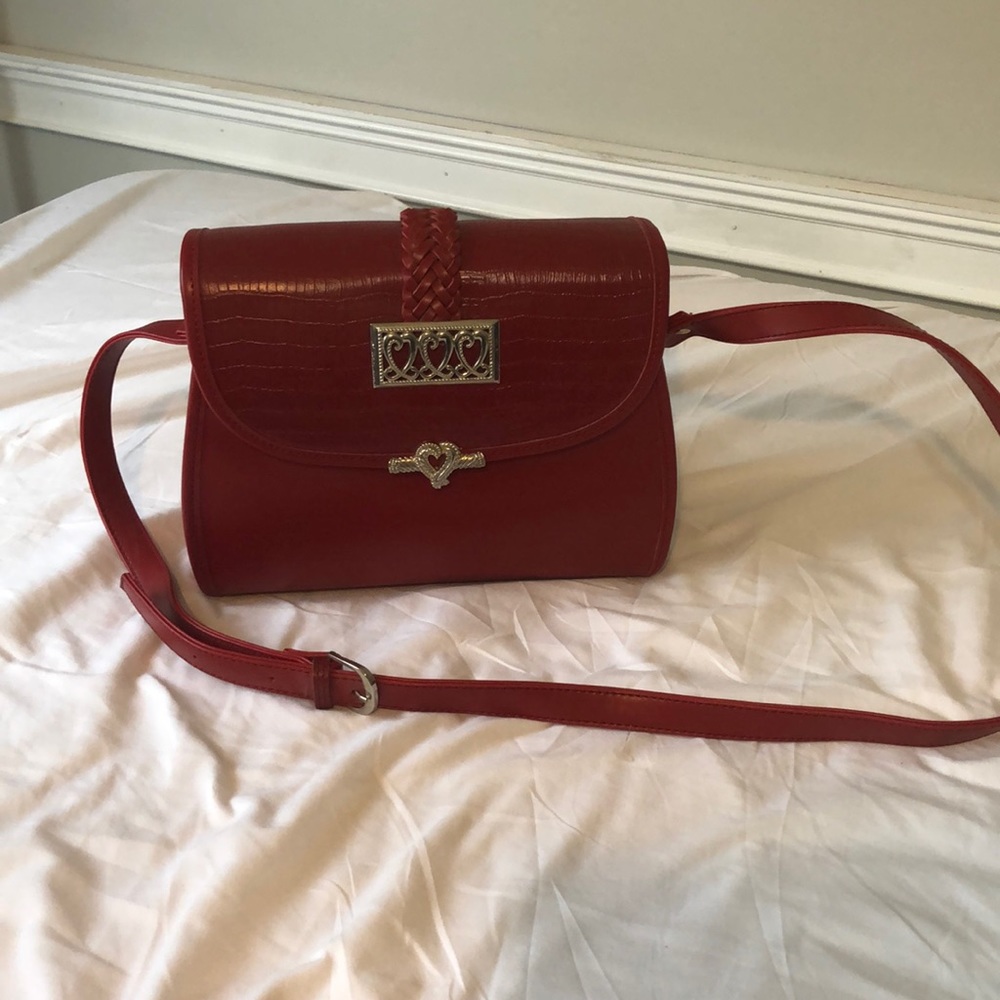 Vintage Texas Leather Western Shoulder Bag Purse